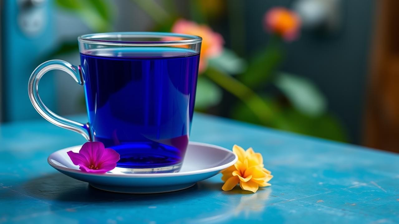 Butterfly pea flower tea