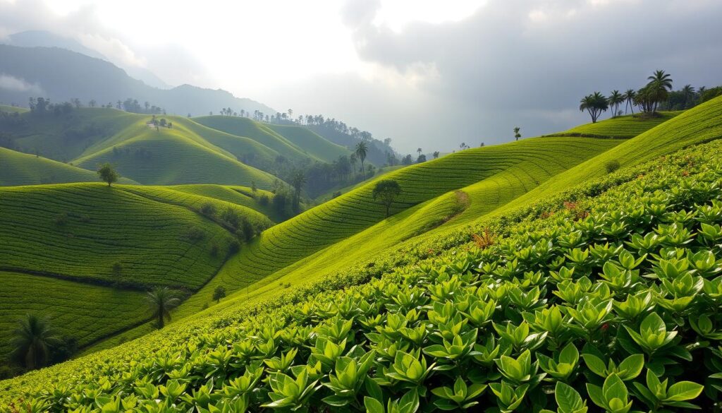 Ceylon tea plantations