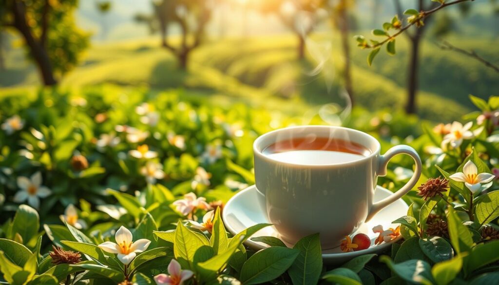 Ceylon tea fresh