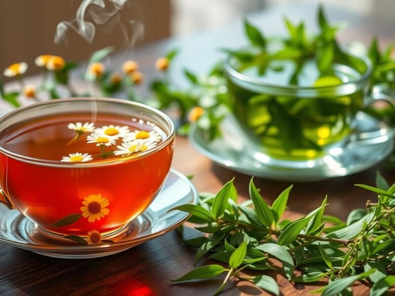 Green tea vs chamomile tea