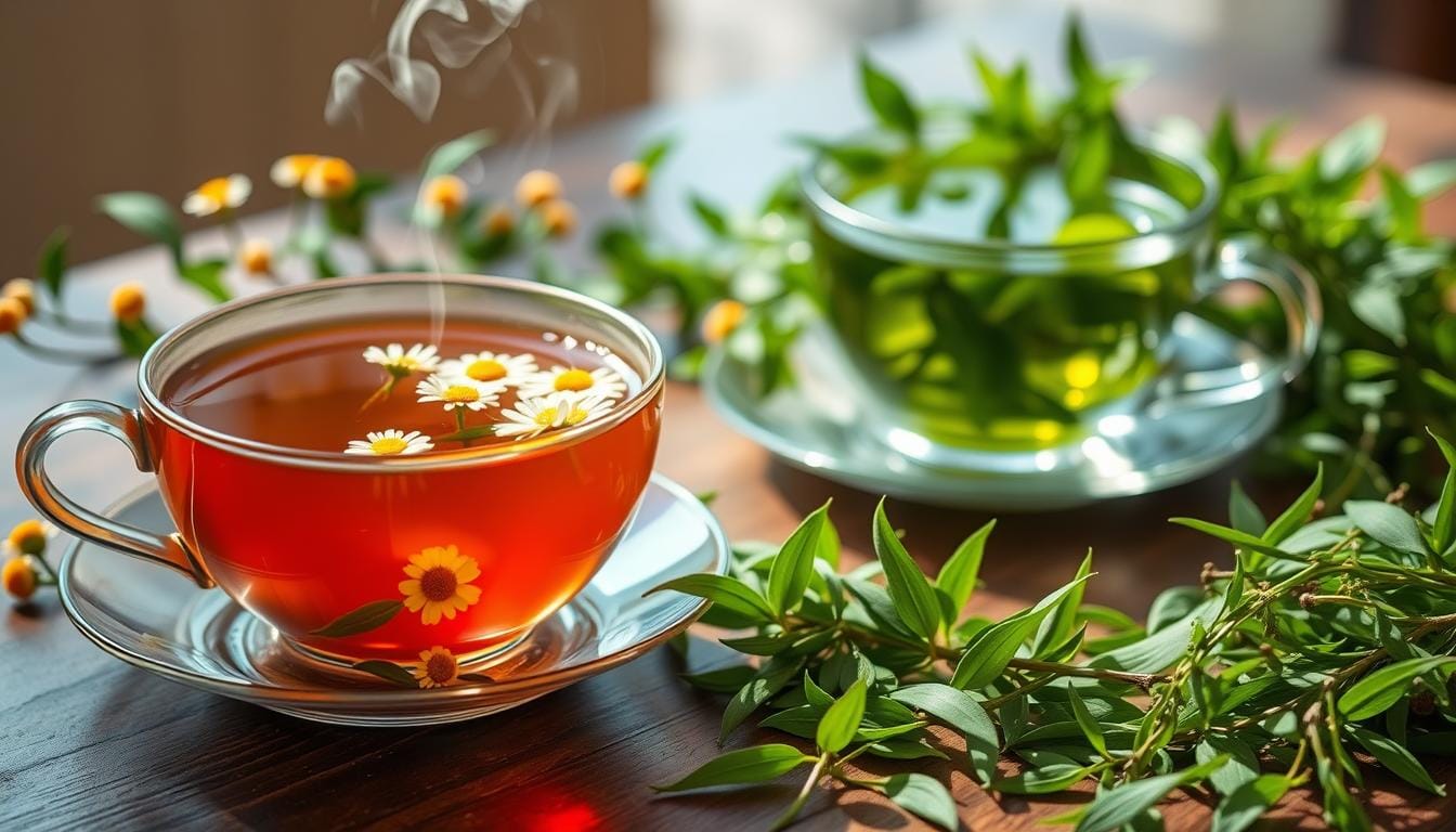 Green tea vs chamomile tea