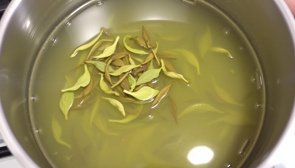 Tea in water