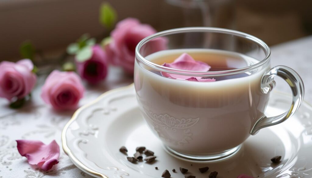 Pink rose tea