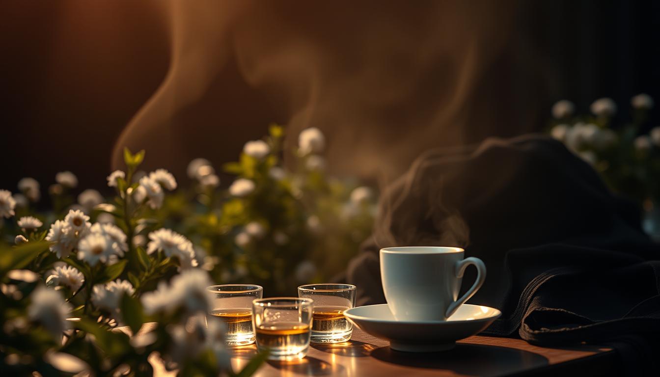 White tea shot